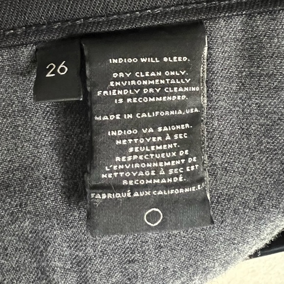 J BRAND Super Skinny Stretch Black Lacquer Jeans Size 26, Excellent Condition - Picture 8 of 8